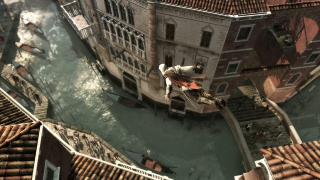 Assassins Creed II Ezio im Sprung