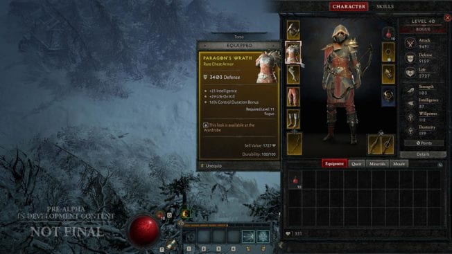 Diablo 4 - Bilder - Wallpaper Screenshots von Inventar