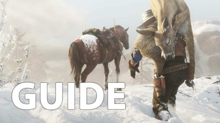 Arthur jagt ein legendäres Tier in Red Dead Redemption 2