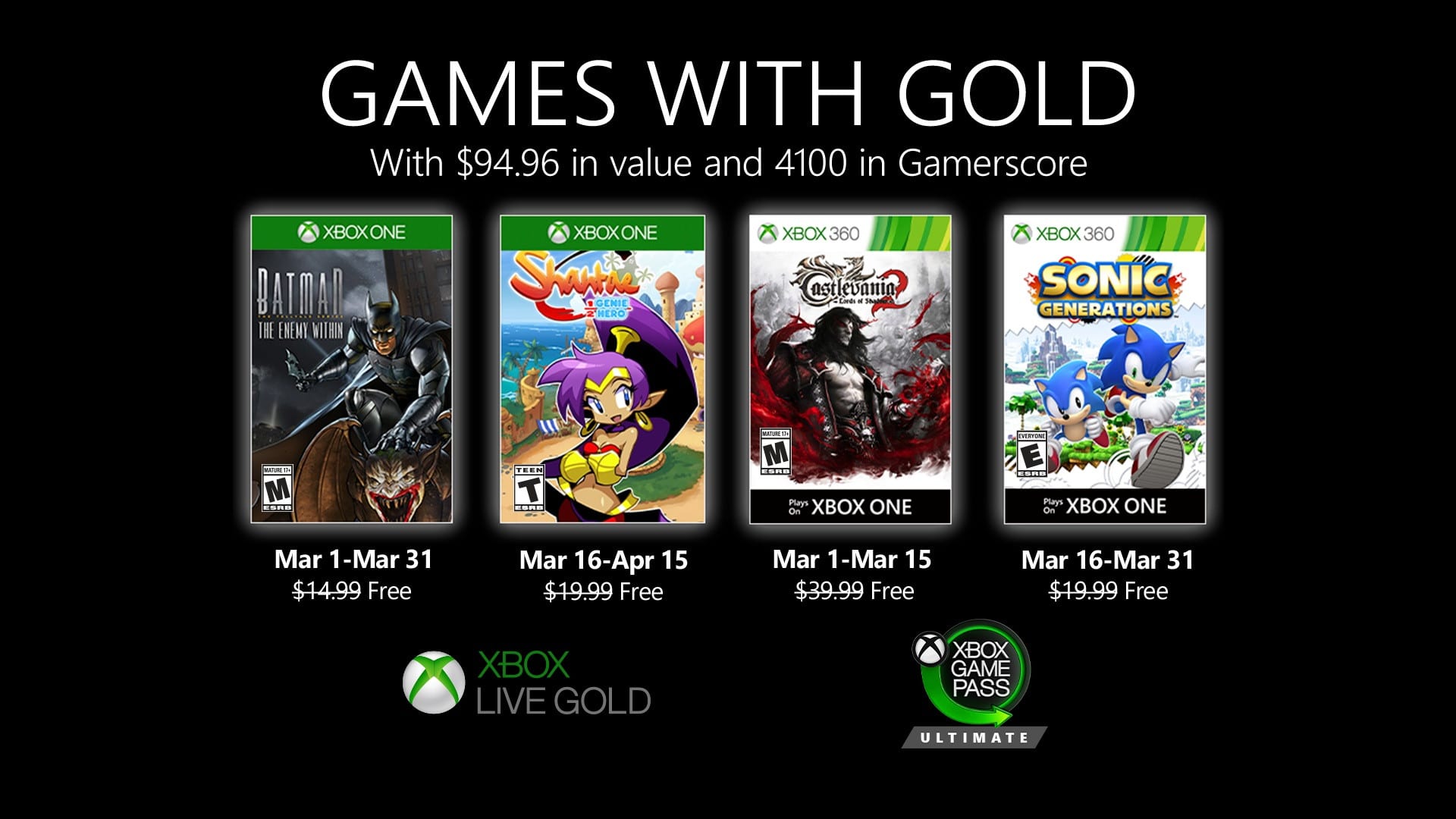 muziek Onnauwkeurig nemen Games With Gold: Neue kostenlose Xbox-Spiele im März 2020
