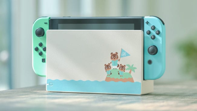 Nintendo Switch im Look von Animal Crossing