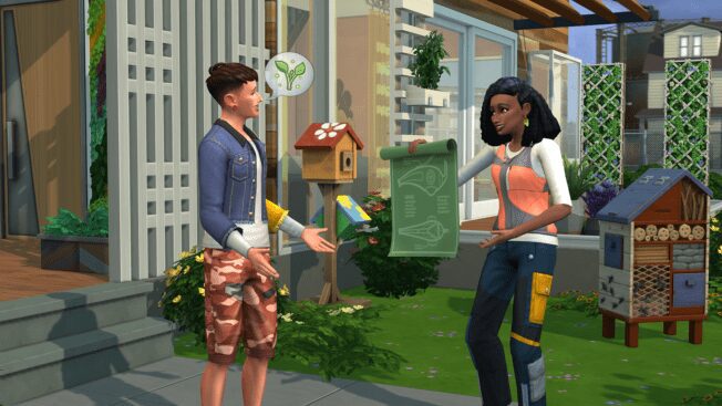 Die Sims 4 Nachhaltig leben Vertikaler Garten