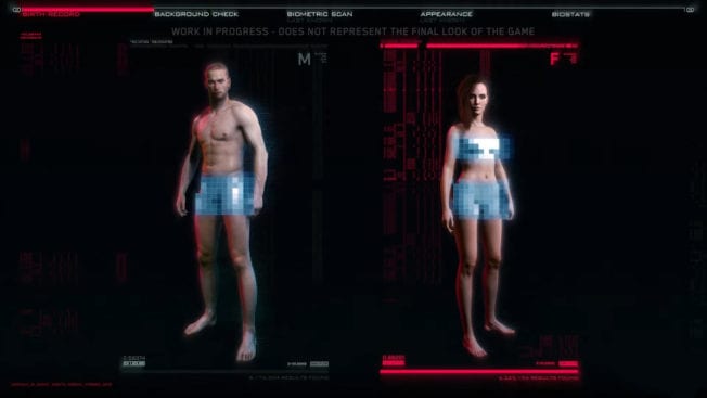 Gender wird in Cyberpunk 2077 kein Thema sein