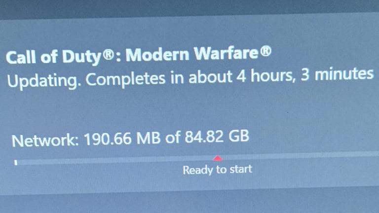 Call of Duty Season 4 Größe Xbox One