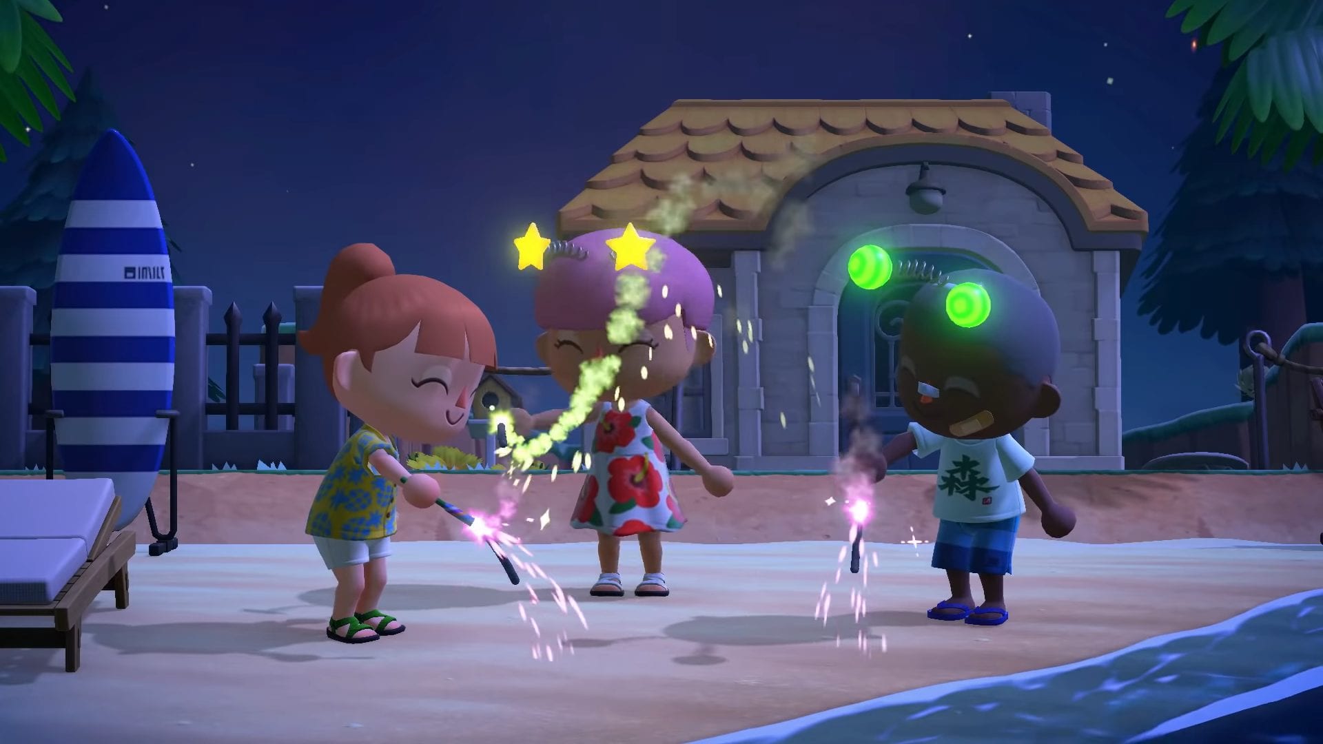 Animal Crossing New Horizons Update Feuerwerk