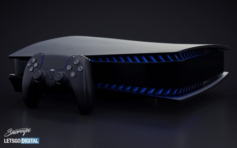 PlayStation 5 und DualSense in Schwarz