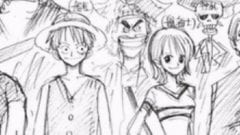 One Piece Konzept-Art der Figuren