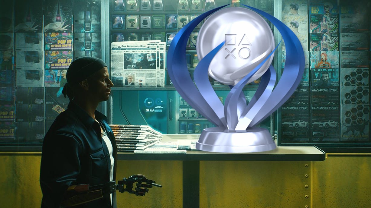 Cyberpunk 2077 PS4 Trophäe Platin