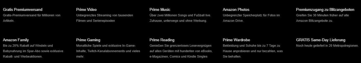 Amazon Prime Vorteile