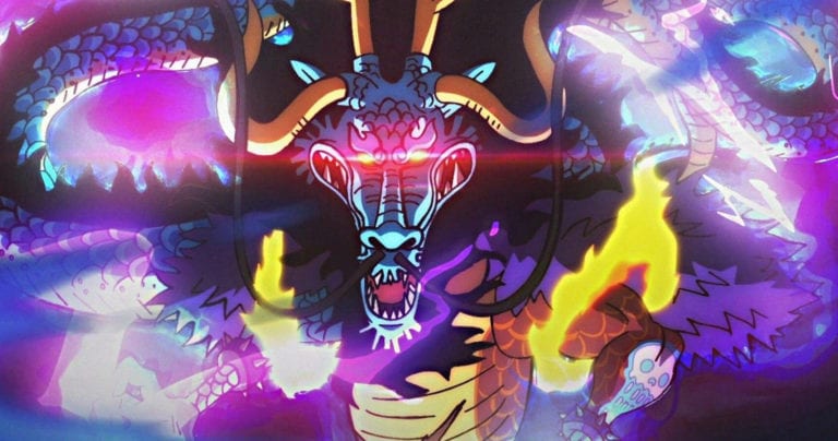 One Piece, Anime, Kaido in Drachenform