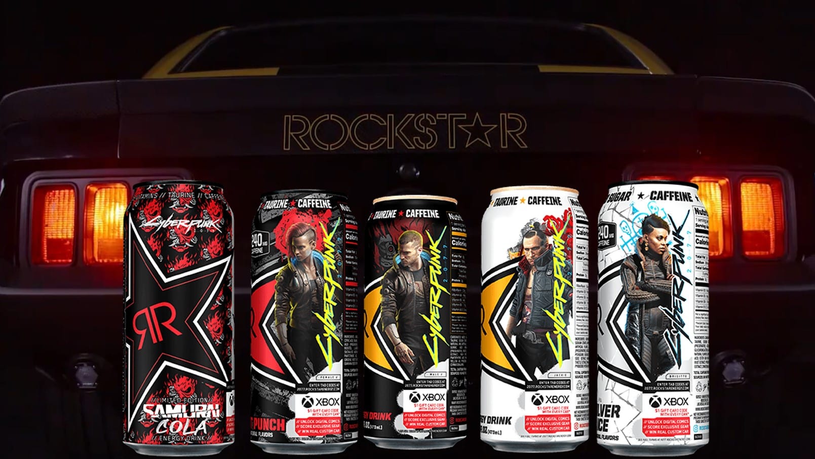 Cyberpunk 2077 Rockstar Energy Mustang Gewinncode