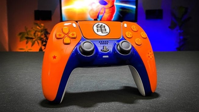 LaZa-Mods PS5-Controller im Dragon Ball Z-Design