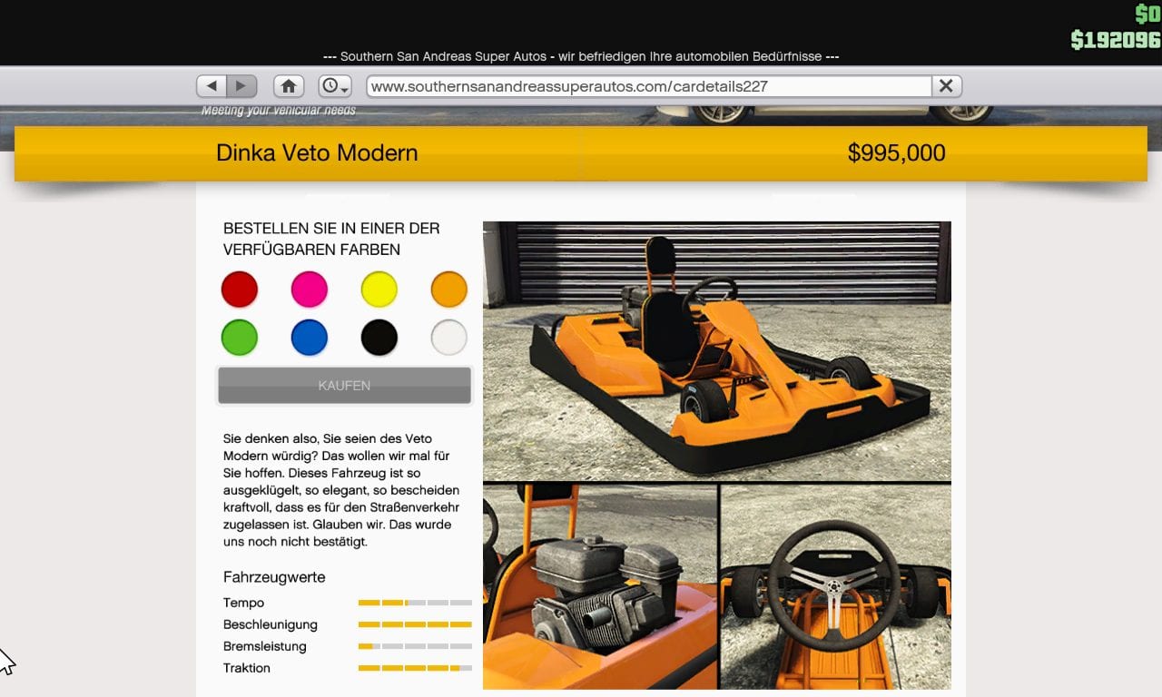 GTA Online - Dinka Veto Modern