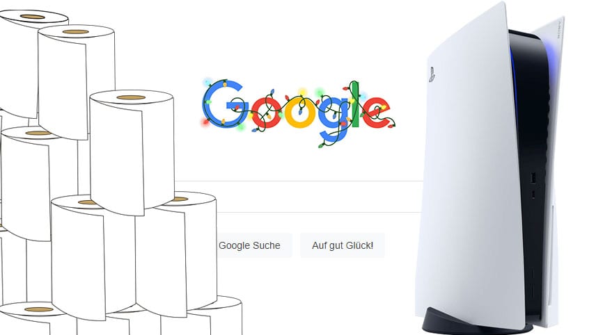 Google PS5 Trend Suchanfragen Klopapier