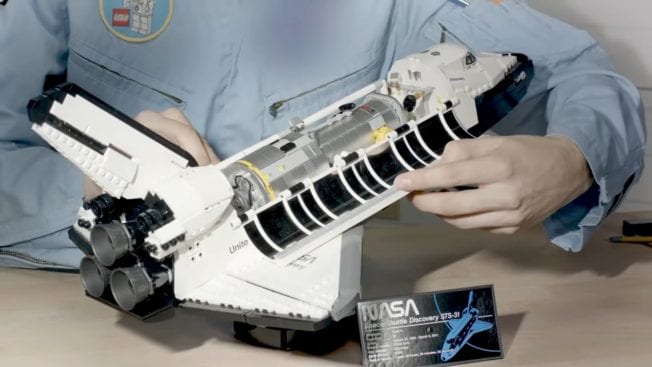 LEGO NASA Space Shuttle Discovery - LEGO von der Innenseite