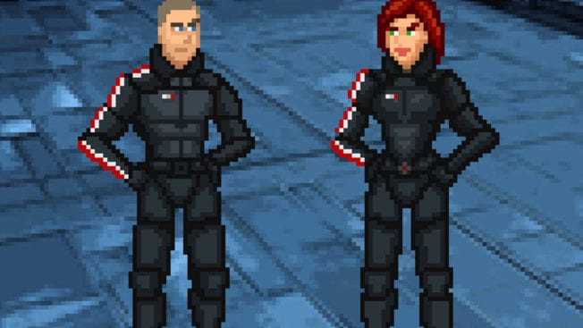 Mass Effect - Pixel-Art-Spiel