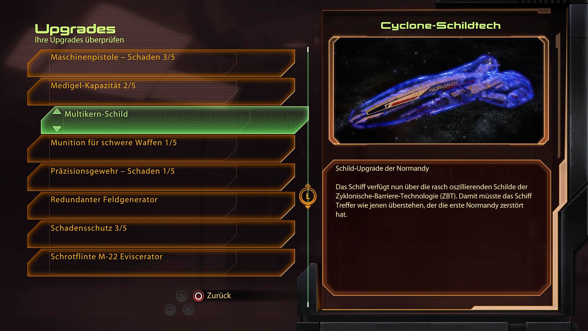 Mass Effect 2 - Lösung - letzte Mission - Cyclone-Schildtech