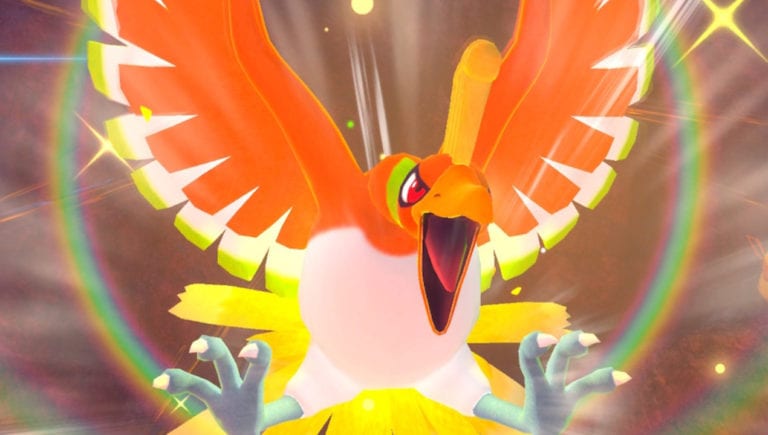 New Pokémon Snap Legendäres Pokémon Ho_oh Fundort alle Sterne Regenbogen Federn