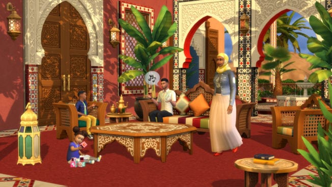 Sims 4 Innenhof-Oase-Set