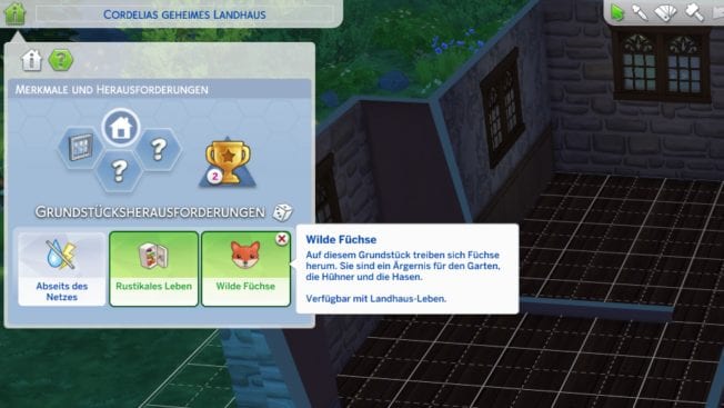 Sims 4 Grundstücksherausforderungen