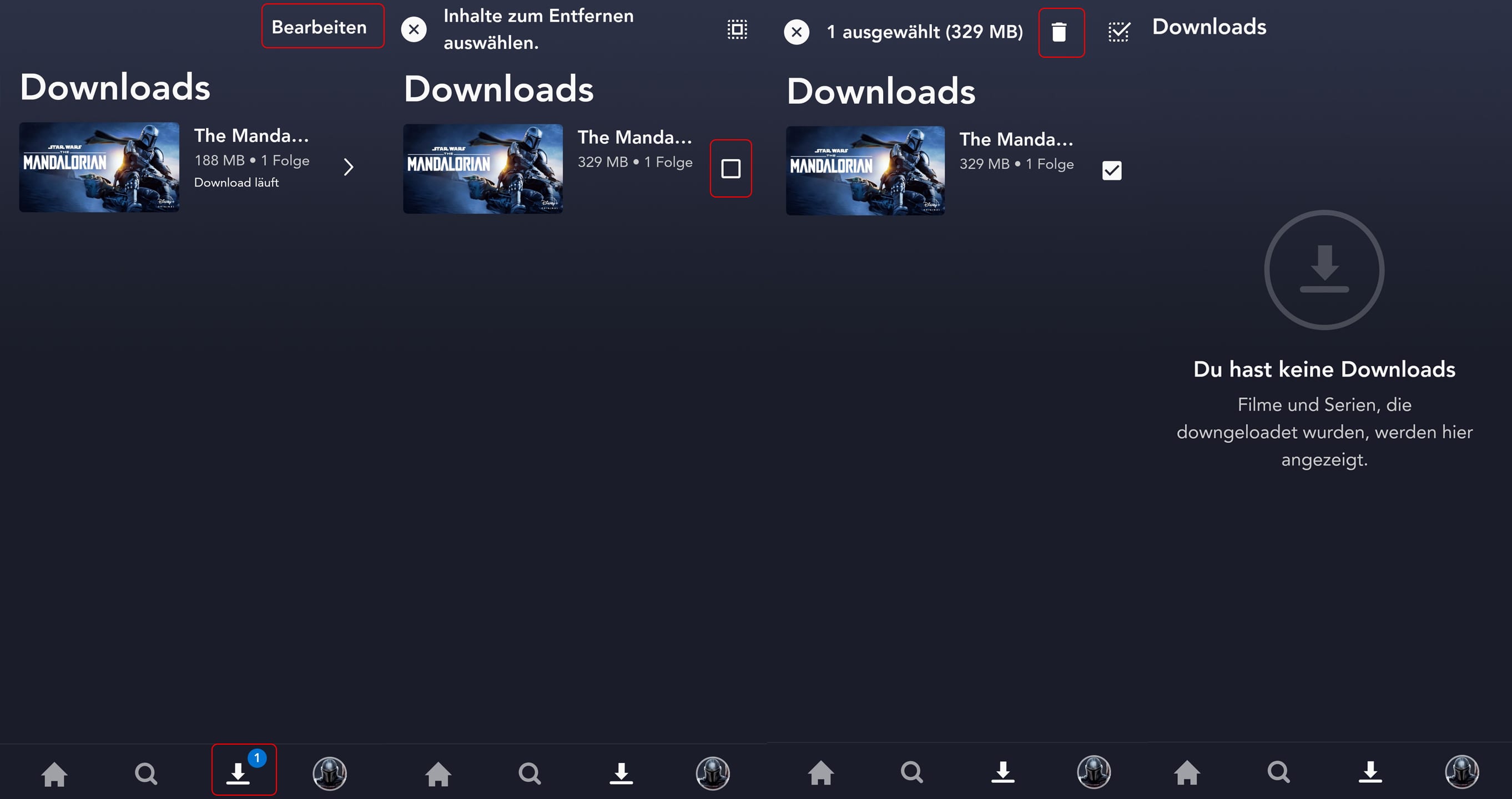 Disney Plus App Download löschen