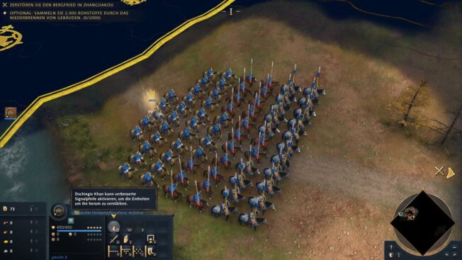 Age of Empires 4 Gameplay - Dschingis Khan greift mit seiner Armee an
