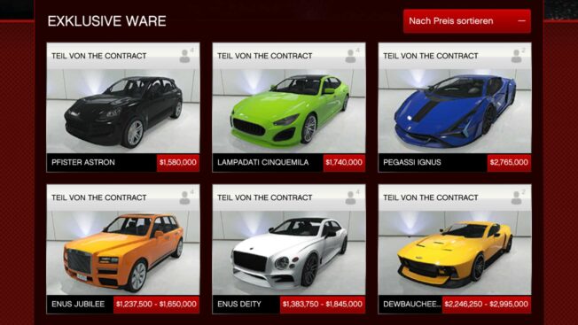 GTA Online - The Contract - Neue Fahrzeuge