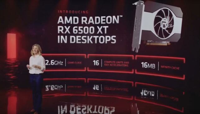 AMD Radeon RX 6500XT auf der CES 2022