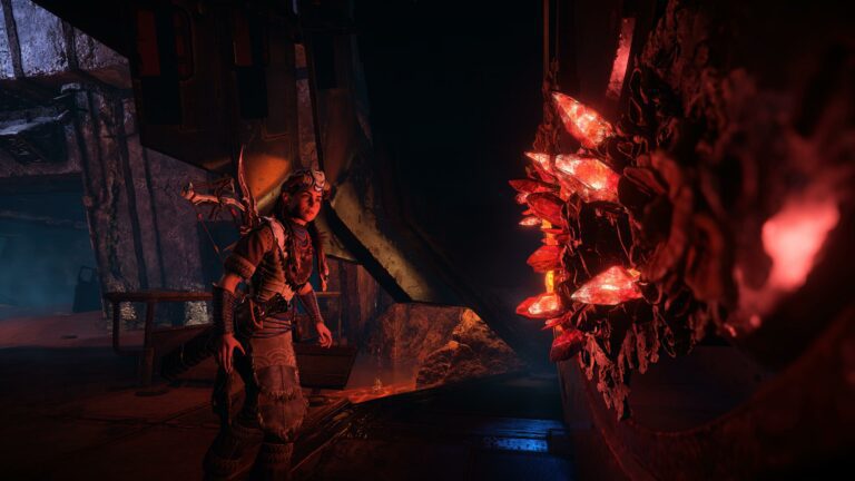 Feuerglimmer und Metallblumen in Horizon Forbidden West