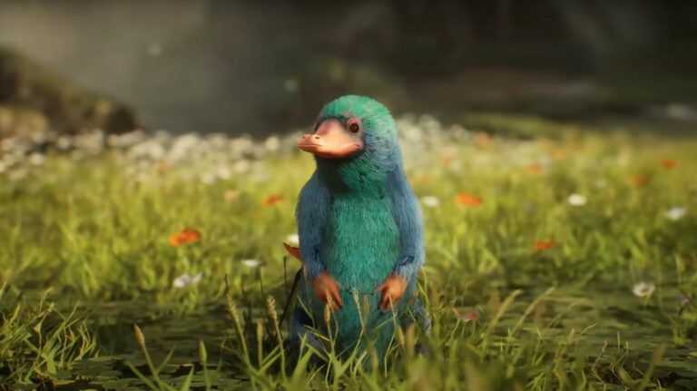 Ein Niffler aus Hogwarts Legacy.