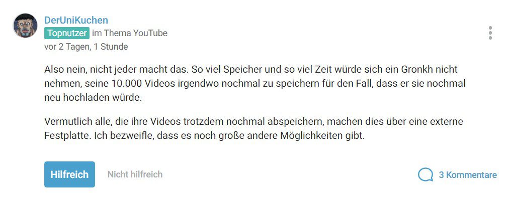 Antwort von DerUniKuchen, auf die sich Gronkh in seinem Tweet bezieht