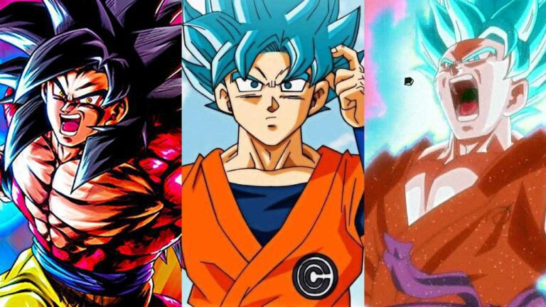 Dragon Ball Son-Goku Super-Saiyajin Verwandlung