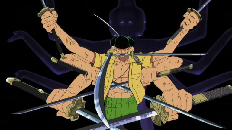 Schwerttechnik Asura (Lorenor Zorro) in One Piece