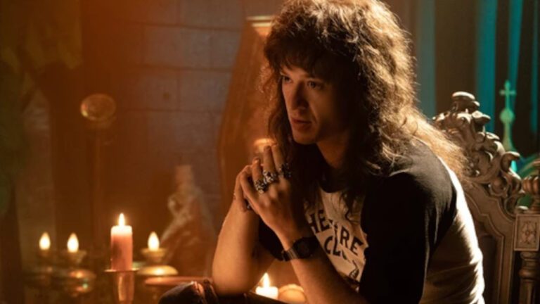 Eddie Munson (Joseph Quinn) in Stranger Things Season 4.