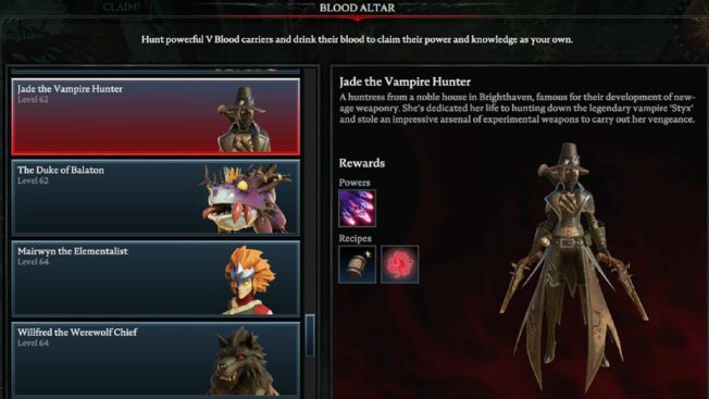 V Rising: Jade the Vampire Hunter (V Blood)