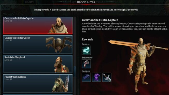 V Rising: Octavian the Militia Captain (V Blood)