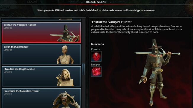V Rising: Tristan the Vampire Hunter (V Blood)