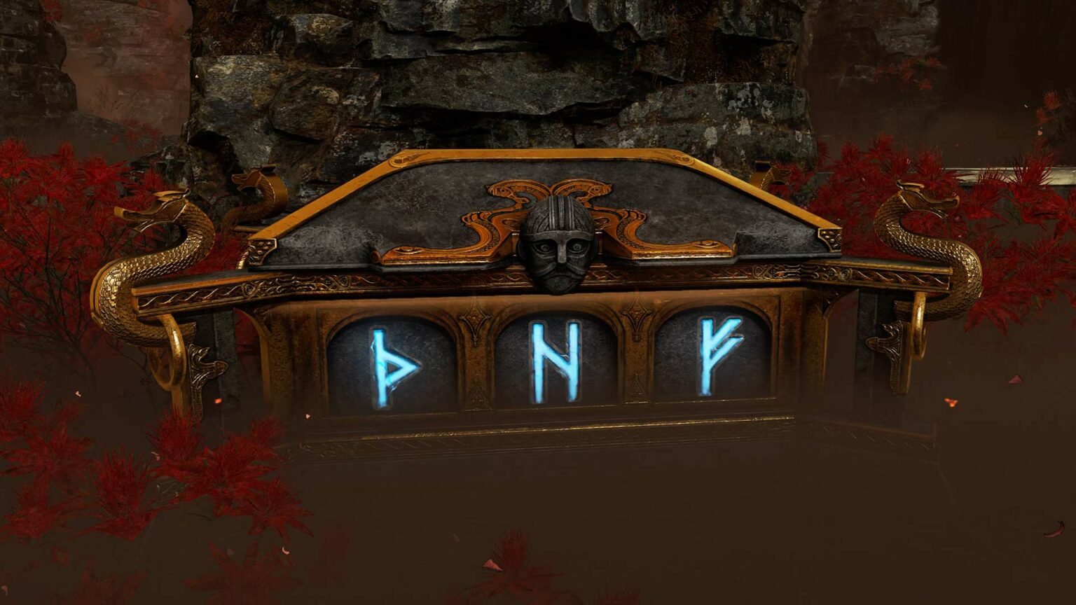 God of War Nornentruhe direkt am Startpunkt in Niflheim öffnen, so