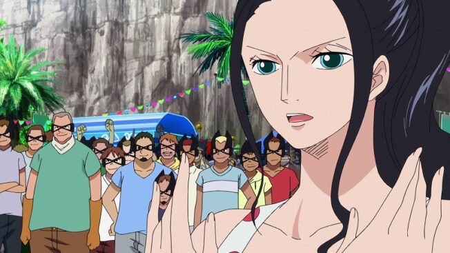 Nico Robin aus One Piece in der Folge Nebulandia.