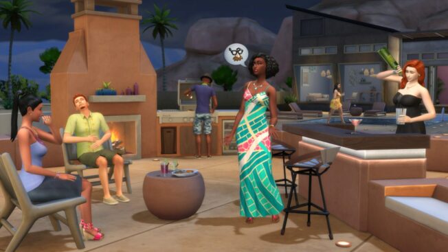 Die Sims 4-Besitzer*innen bekommen das Wüstenoase-Set gratis, wenn das Hauptspiel free2play wird.