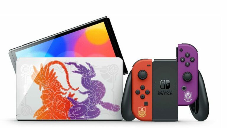 Nintendo Switch OLED Pokemon Karmesin Purpur