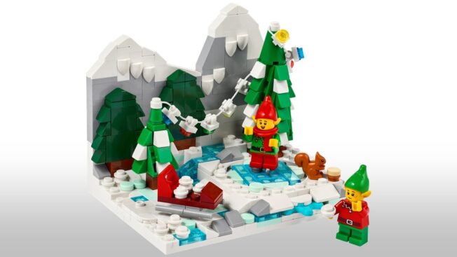 LEGO-Weihnchtselven-Szene