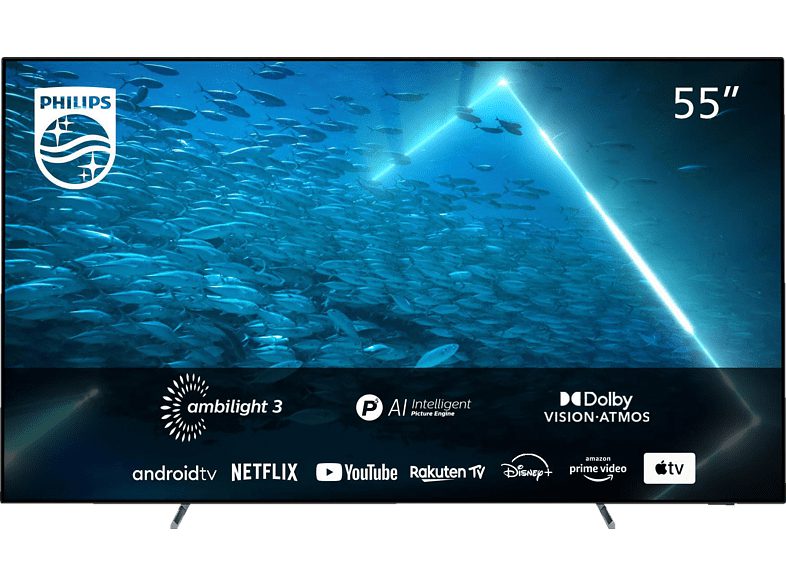 Die besten Fernseher für die PS5 in 2023: PHILIPS 55OLED707/12 OLED TV