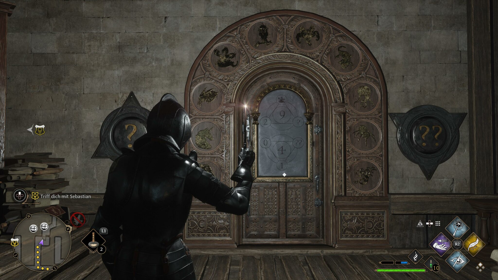 TürRätsel in Hogwarts Legacy So ergeben die Türen mit Symbolen Sinn