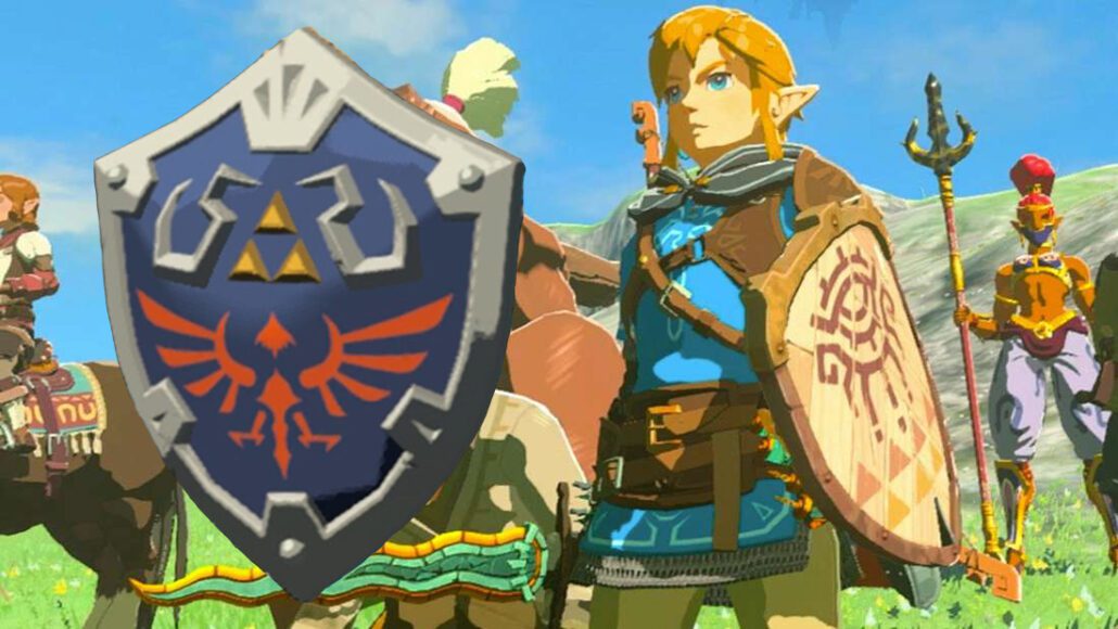 Offizielles Legend Of Zelda Link Schild – Hylia-Schild Replik Aus Kunststoff, 48 X 38 X 9 Cm, Für Cosplay & Deko