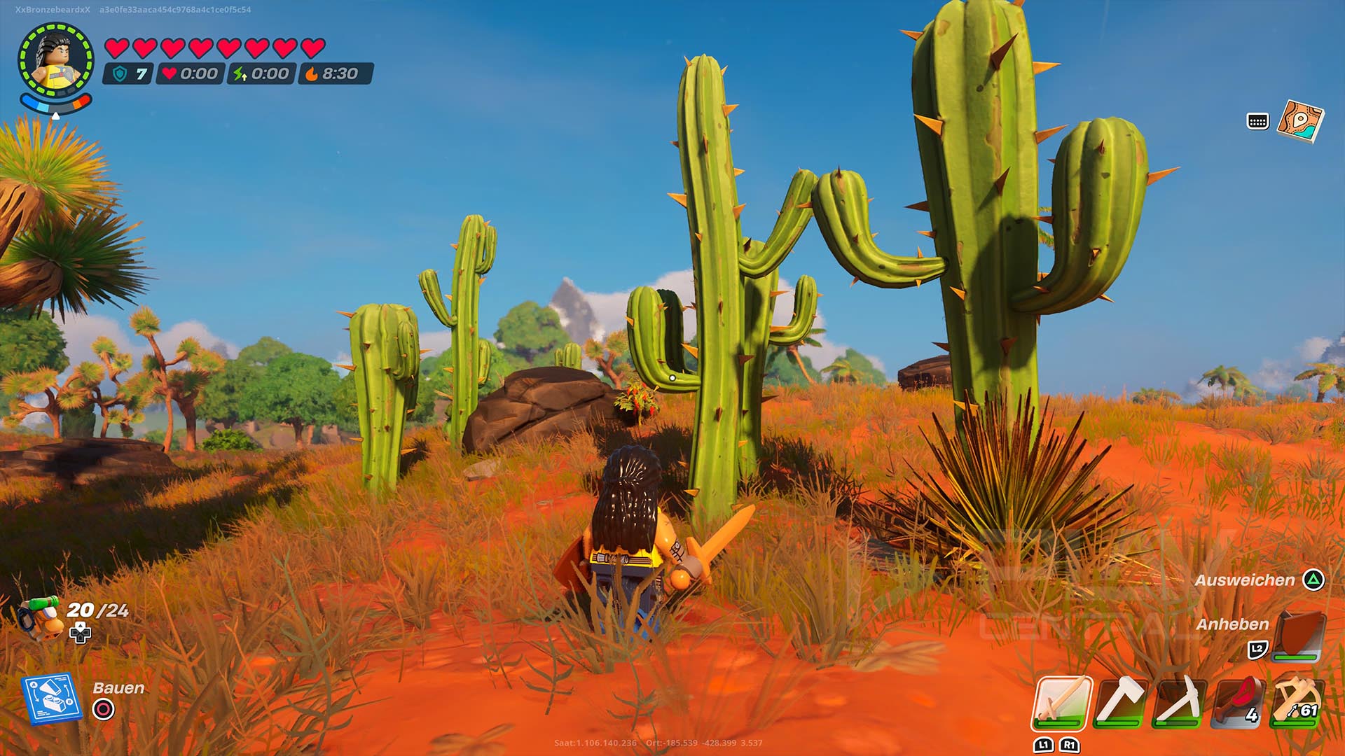 Weichholz finden und Kaktus abbauen, wie geht das? LEGO Fortnite
