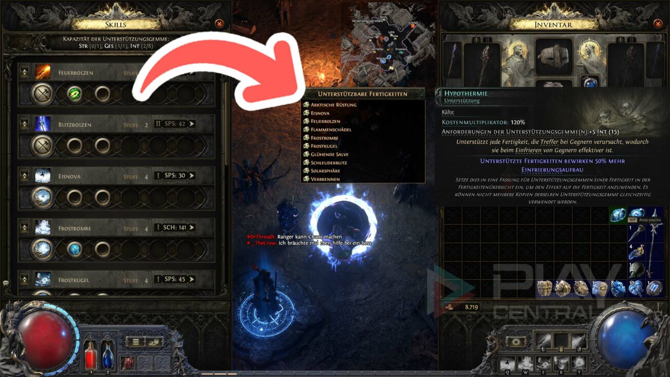 Poe Support Path of Exile 2: Meinen Fehler mit Support-Gems vermeiden! Gems richtig ...