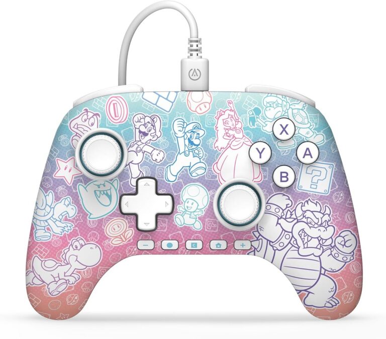 PowerA Advantage Wired Controller – Nintendo Switch 2, Mushroom Kingdom